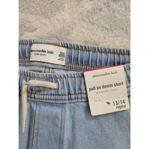 Abercrombie and fitch Pull On Denim Shorts 13/14 NWT - Picture 5 of 5
